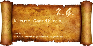 Kurutz Gardénia névjegykártya